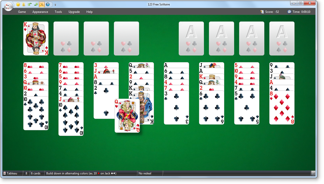 123 Free Solitaire - FreeCell screenshot
