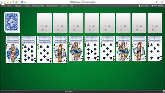 spider solitaire one suit free download